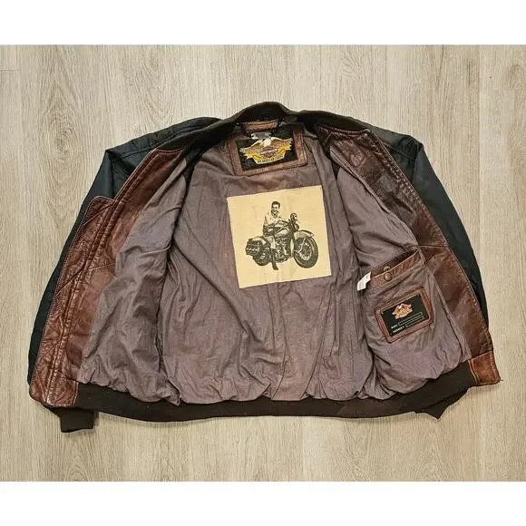 vintage Harley Davidson leather jacket size small